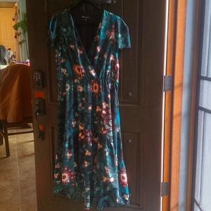 INC 16P Green Dress